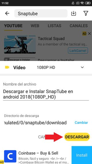 Descargar Snaptube para Android Gratis 6
